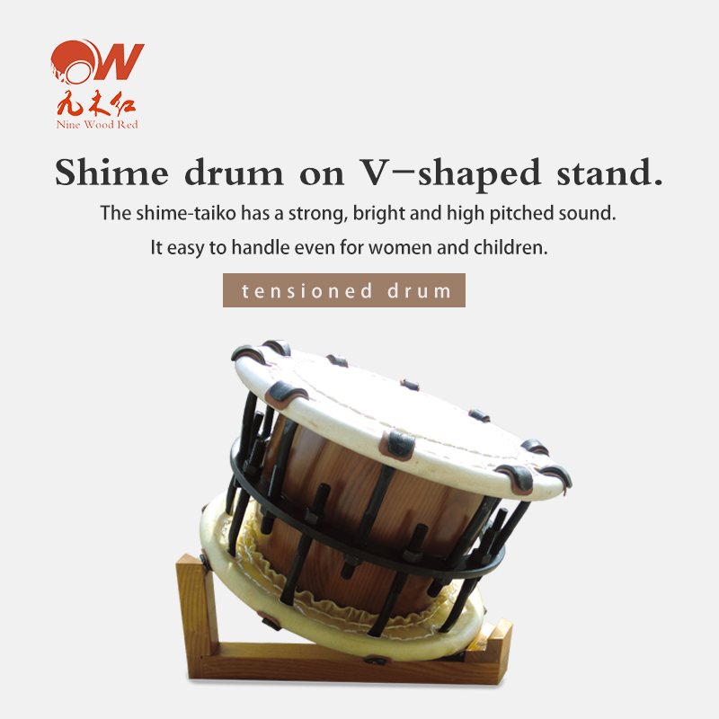 Shime drum + V-shaped stand
